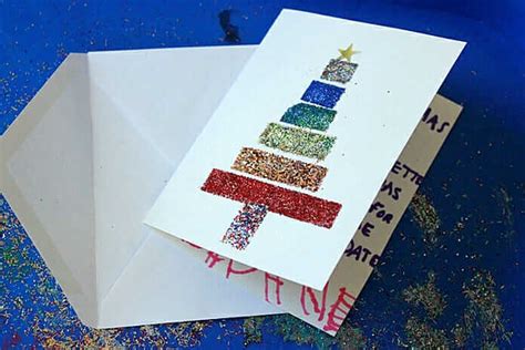 Sparkling Handmade Christmas Cards With Diy Glitter Tape