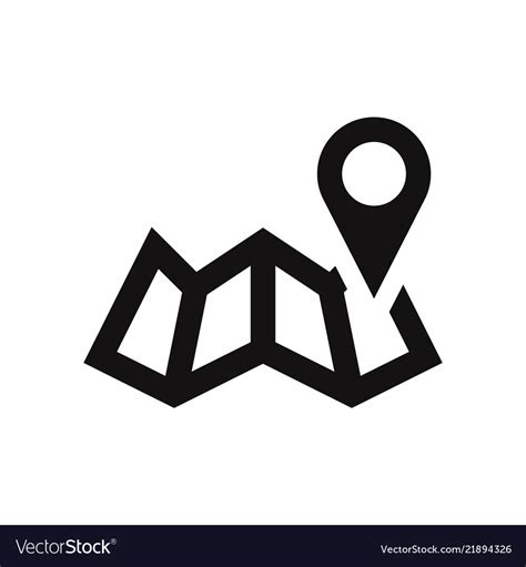 Pin On Map Icon Royalty Free Vector Image Vectorstock