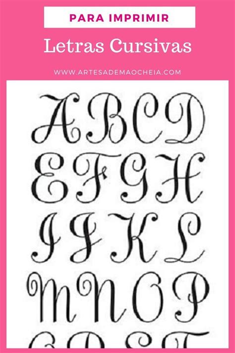 Letra Cursiva Para Imprimir Moldes Gratis Do Alfabeto Hand Lettering Images