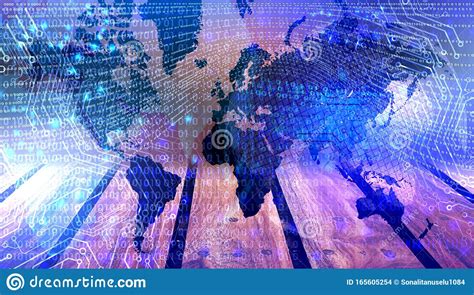 High Speed World Map Abstract Technology Background Conceptspeed