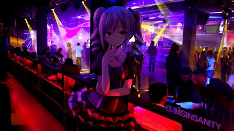 Wallpaper Anime Girls Nightclubs 2500x1406 Ovenm87 1204547 Hd