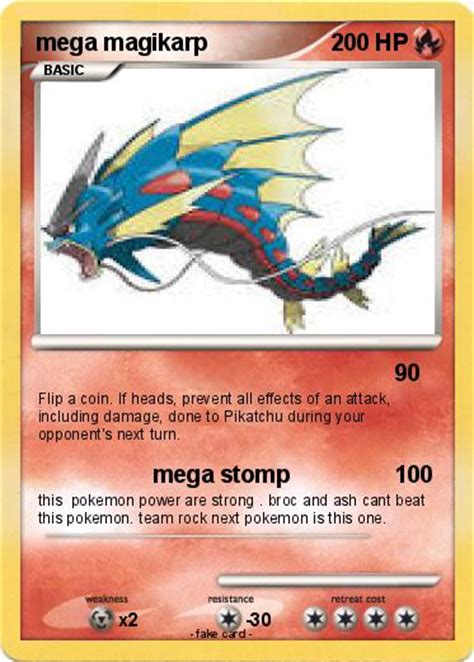 Pokémon Mega Magikarp 60 60 Mega Stomp My Pokemon Card