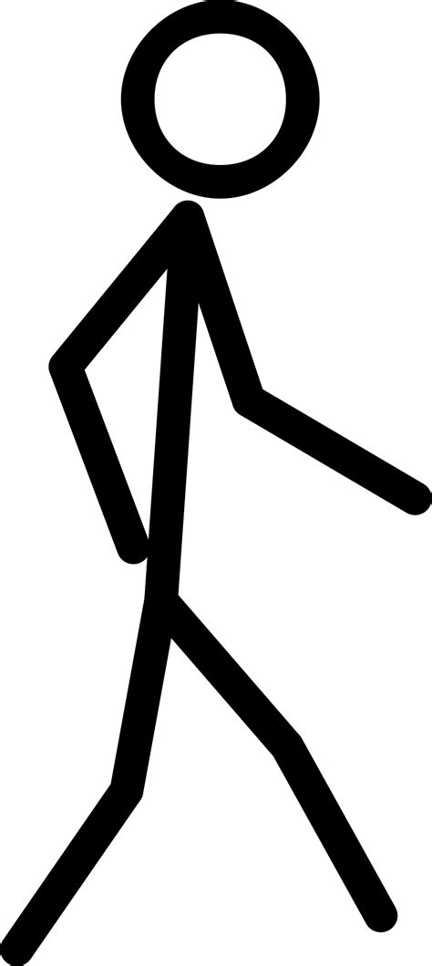 Clipart Stick Figure Walking