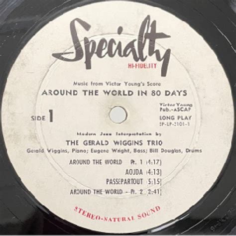 Gerald Wiggins Trio Around The World In 80days Jazz Records Seeed