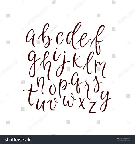 Find & download free graphic resources for calligraphy fonts. Abc Lettering Modern Calligraphy Alphabet Font Stock ...