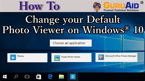 How To Change Your Default Photo Viewer On Windows® 10 Guruaid Youtube
