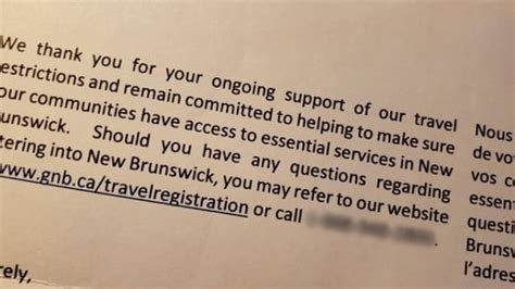 Typo On Government Issued Travel Registration Letter Directs Callers To