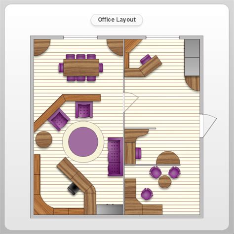 Office Layout Software Create Great Looking Office Plan Office