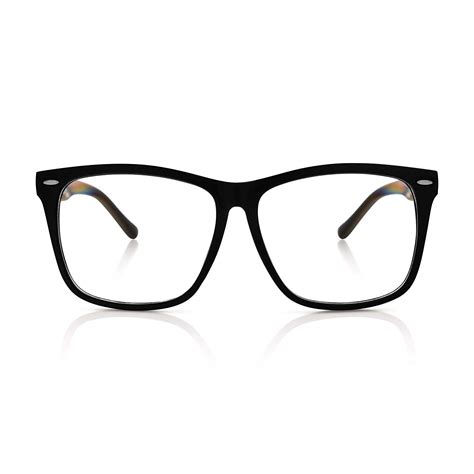 5zero1 Fake Glasses Big Frame Nerd Party Men Women Fashion Classic Retro Eyeglasses Black Fake