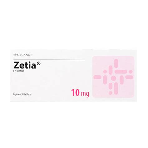 Zetia Ezetimiba Mg Organon Caja X Tabletas