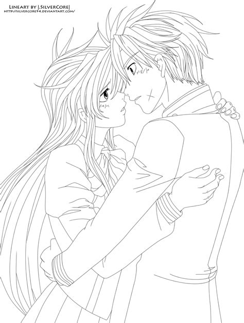 Anime Couple Coloring Pages Timeless
