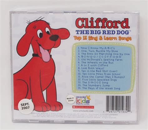 Clifford The Big Red Dog On Cd Top 15 Sing And Learn Songs 2007