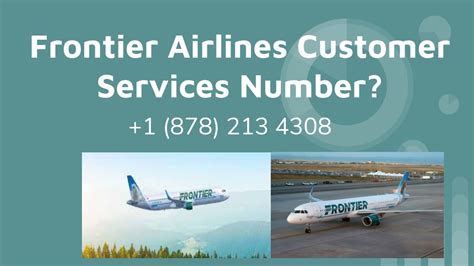 Ppt Frontier Airlines Customer Services Number 1 878 213 4308