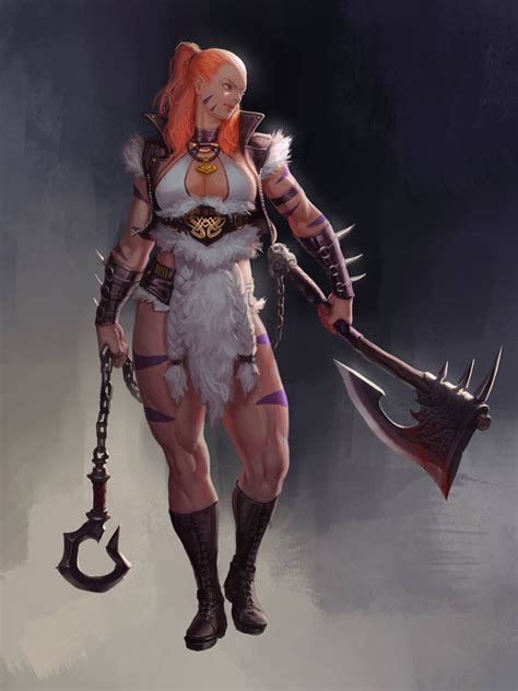 Pin By Katya Cyan On Charismatic Characters Female Female Barbarian Fantasy Female Warrior