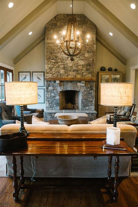 Need to change a lightbulb in your vaulted ceiling's recessed lighting or dust an exposed beam? Great Room Gallery (With images) | Vaulted ceiling living ...