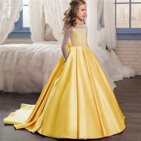 Buy Kids Girl Bowknot Pageant Tuxedo Gown Party Birthday Wedding
