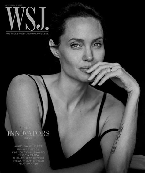 Angelina Jolie For Wsj Magazine By Peter Lindbergh