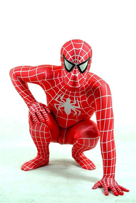 Coaplay Blue Lycra Spandex Leotard Spiderman Zentai Costume Superhero