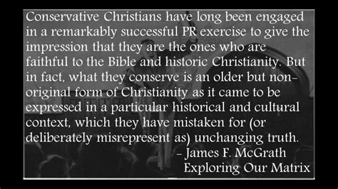 What Does Conservative Christianity Conserve James Mcgrath