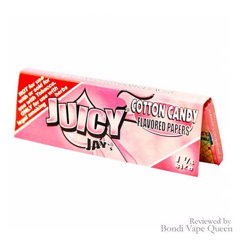 juicy jays 1¼ size cotton candy flavoured rolling papers vape shop bondi junction