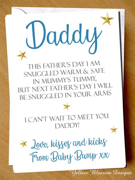 Happy birthday to our beautiful goddaughter, who turns two today! Dad to Be Love From Baby Bump 1st Father's Day Card Poem ...