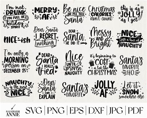 funny christmas phrases svg cut file bundle by caluya design thehungryjpeg ubicaciondepersonas