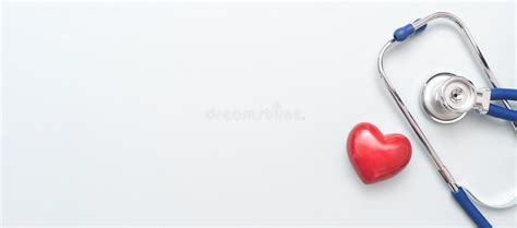 Red Heart And Stethoscope Healthcare Concept Stock Photo Image Of