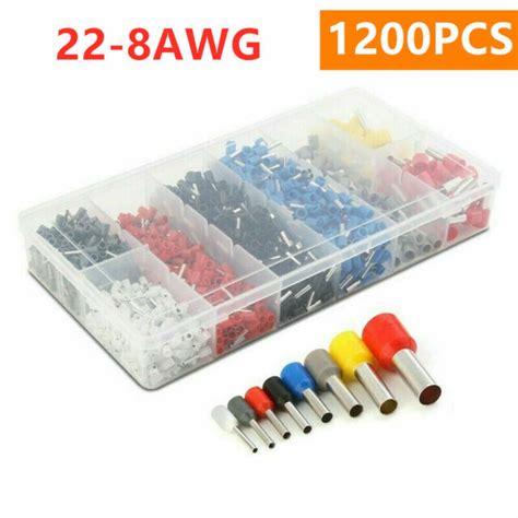 1200pcs Assorted Crimp Terminals Insulated Electrical Wiring Connectors