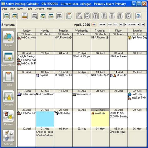 ⚙ Bajar Active Desktop Calendar 796 En Español