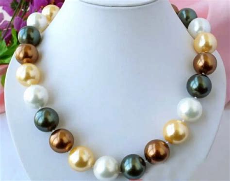 Charming Fashion Jewelry Huge Mm Round Multicolor South Sea Shell