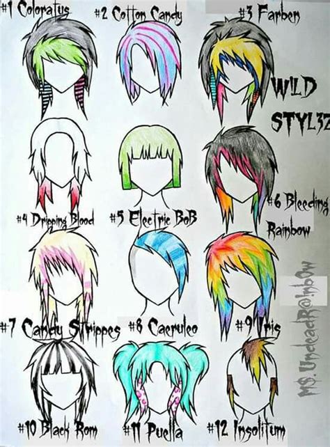 Pin By Destiny Ann On Hair And Makeup Emo Hair How To Draw Hair Emo Scene Hair
