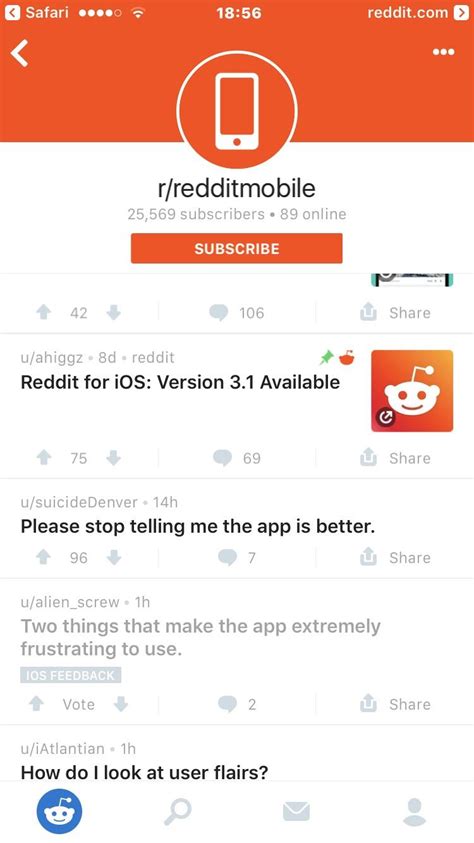 The Reddit App On Ios Looks Much Better With The Font A Bit Bolder