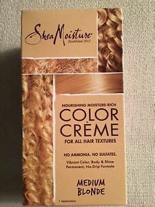 I was so excited to find out shea moisture did a hair dye because i love their products for my 3c/4a hair. Shea Moisture Color Creme Medium Blonde Hair Dye No ...