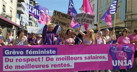 Switzerland Hundreds Of Thousands Of Women Strike For Gender Equality