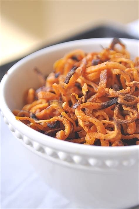 Serve fries with the dipping sauce! Sweet Potato Shoestring Fries and Smokey Fry Sauce - your ...