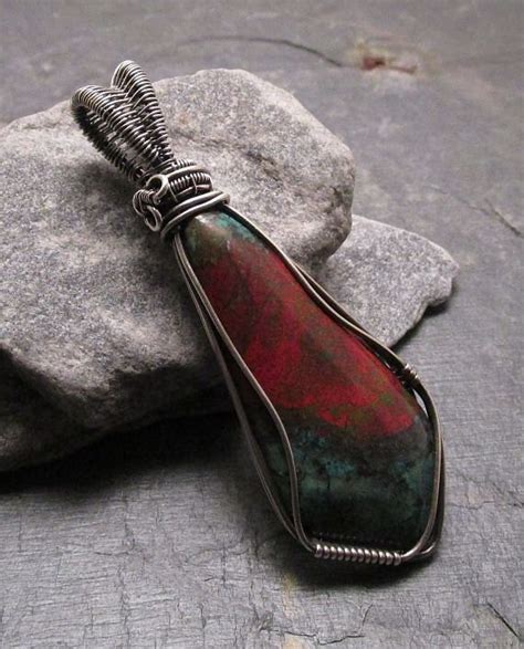 Sonoran Sunrise Chrysocolla Wire Wrapped By Fearlesscreationsbyj