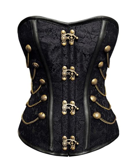 Vintage Style Black Gothic Victorian Corset Top 2014 In Bustiers