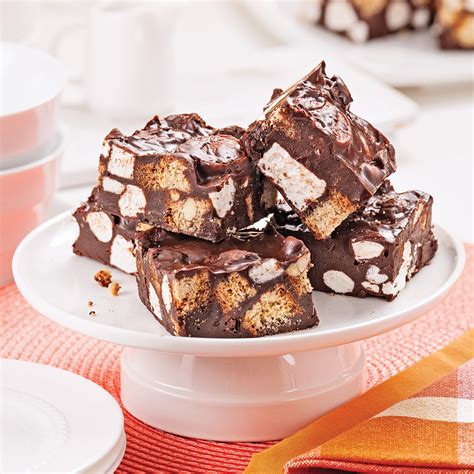 No Bake Chocolate Marshmallow Squares 5 Ingredients 15 Minutes