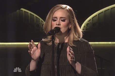 Adele Performs Hello And When We Were Babe On Saturday Night Live Idolator