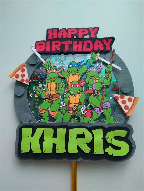 Ninja Turtles Cake Topper Etsy