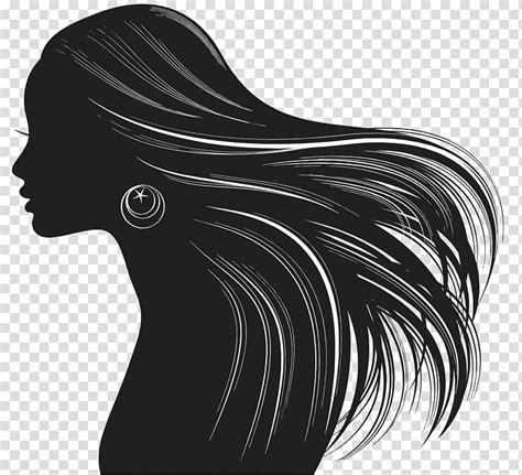 Woman Hair Hairstyle Silhouette Beauty Parlour Hairbrush Hairdresser Royaltyfree