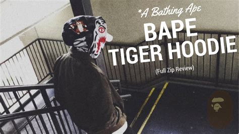 Bape Tiger Hoodie Review Full Zip Youtube