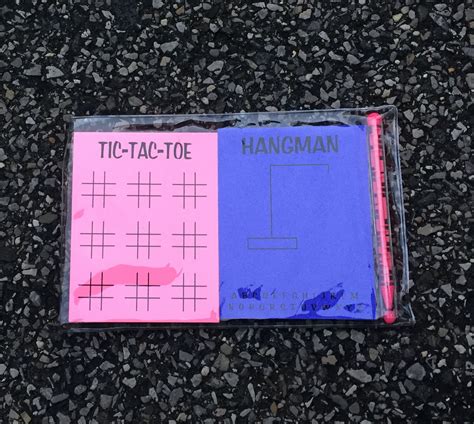 Game Pad Purple Hangman And Pink Tic Tac Toe