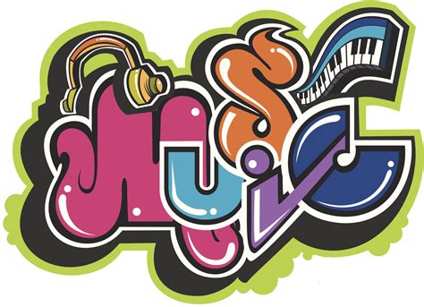 Graffiti Art Music Notes