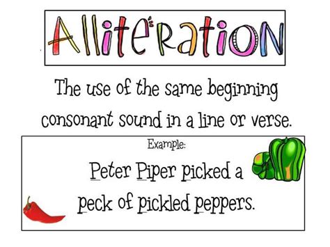 Alliteration Mrs Warners 4th Grade Classroom