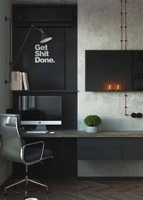 40 Cool And Masculine Home Office Ideas For Men Obsigen