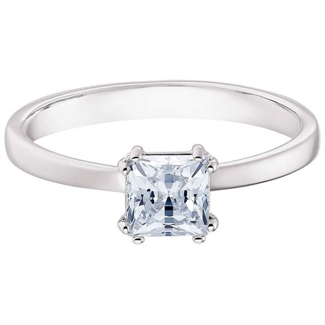 Swarovski Attract Ring White Crystal Rhodium Plating 5372880 5402435