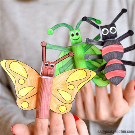 Printable Bugs Finger Puppets Ôn Thi Hsg