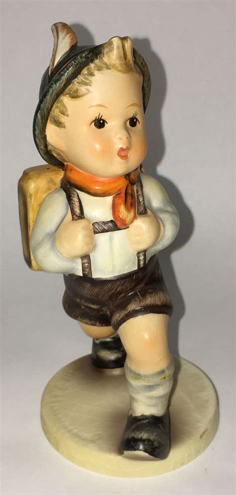 Vintage goebel porcelain, made in germany. Hummel Figurine, School Boy