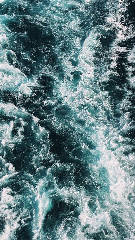 Rough Waters Blue Ocean Water Waves Hd Phone Wallpaper Peakpx